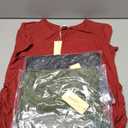 Ekouaer Women's Nursing Tops for Breastfeeding 3 Pack Maternity Shirts Double Layer Pregnancy Clothes Postpartum Tee Shirt
XL