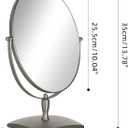 Surdy 10" Vanity Makeup Mirror 1X/3X Magnification Double Sided 360 Degree Swivel Magnifying Mirror for Table, Desk, Countertop Shaving Make Up