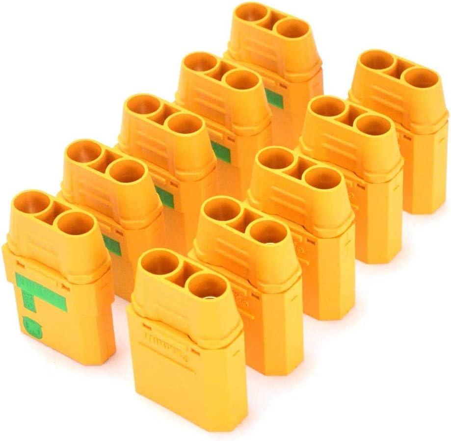 5 Pairs Amass XT90S XT90-S XT90 Connector Anti-Spark Male Female Motor Adapter for Battery ESC and Charger Lead for RC Car Truck