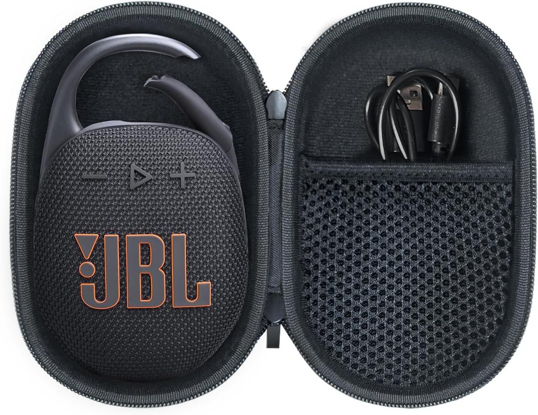 Case for JBL Clip 5 Portable Bluetooth Speaker, Cover for JBL Clip 5 Speaker, Waterproof and Dustproof Feature, for Home, Outdoor and Travel(Black) - Box Only