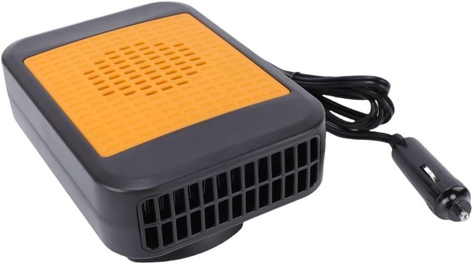 Portable Car Heater 200W for Windshield Defrost and Defogging, Heater with 150cm Cord and Omnidirectional Rotation, Compatible with Cars SUVs RVs(Orange)