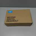 Veise Fingerprint Door Lock with 2 Lever Handles - Keyless Entry Door Lock, Electronic Keypad Deadbolt, Digital Smart Code & Front Handle Sets, Auto-Locking, Easy Installation, Satin Nickel