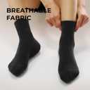 CS CELERSPORT 5 Pairs Mini Crew Ankle Socks Cushioned Running Casual Socks for Women and Men (S)