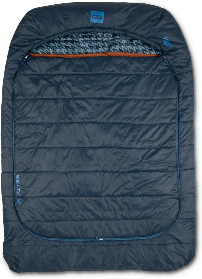 Kelty Tru.Comfort Doublewide 20 Degree Sleeping Bag – Two Person Synthetic Camping Sleeping Bag for Couples & Family Camping