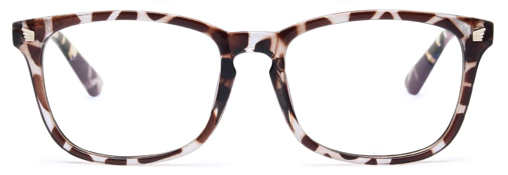 Gaoye Blue Light Blocking Glasses, Retro Round Eyewear Frame Anti Eyestrain Computer Glasses for Women Men,Leopard