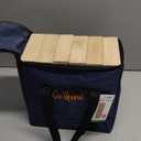 GOTHINK Giant Tumble Tower Game, Large Tumbling Tower Stacking to Over 3.2 FT 60pcs Wooden Jumbo Blocks for Outside Yard Games w/Carry Case Timber Stacking Game Night Toy Gift for Kids Adults Family