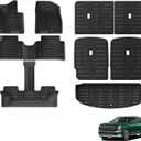 SMABEE 9PCS Floor Mats & Cargo Liner & 3rd Row Backrest Mat & 2rd Row Backrest Mat Compatible with Hyundai Palisade 2026 7 Seats All-Weather TPE Car Accessories