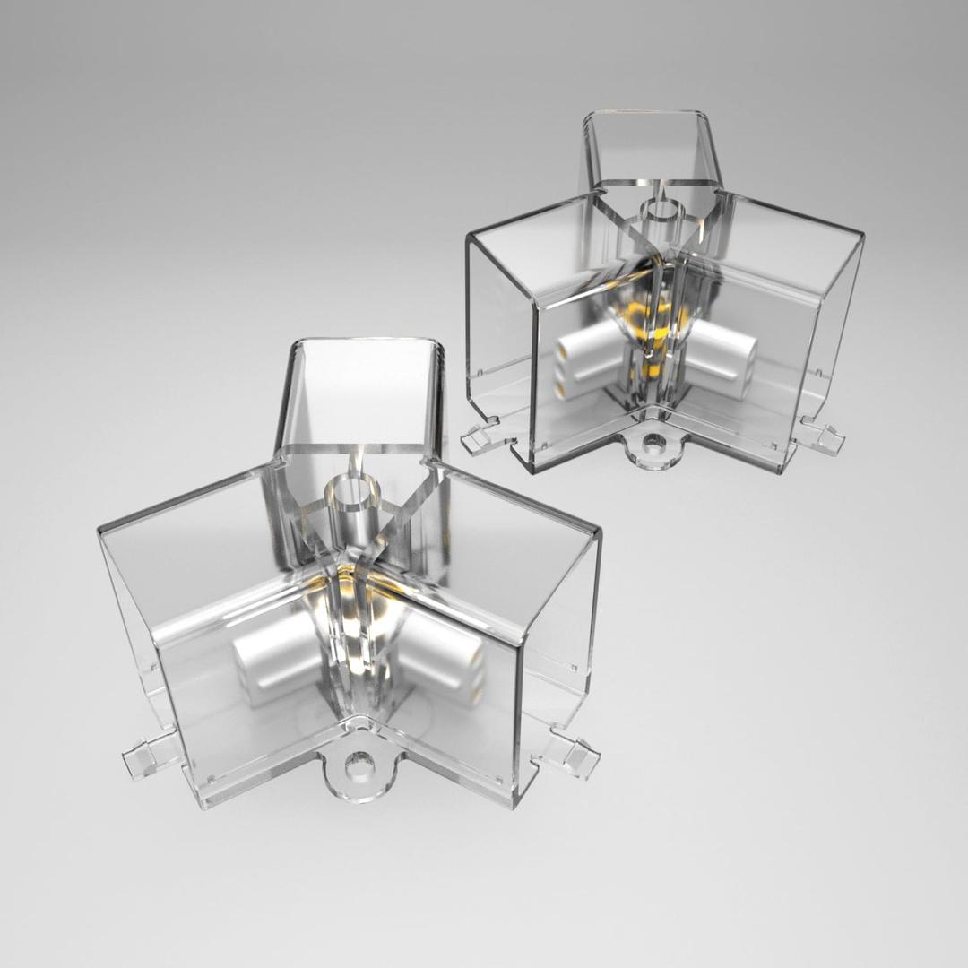 Hexagon Garage Lights Y Connectors 2 Pack, Exclusively Compatible Brand Hexagon LED Lights (2pcs 120Y Connector)