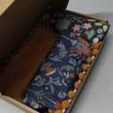 Jamntower 3pcs 18 Inches Floral Christmas Stocking Flower Pattern Printed Velvet Christmas Stockings Large Hanging Socks for Family Xmas Tree Party Holiday Decoration Gift