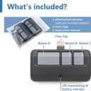 2 for Chamberlain Liftmaster Craftsman Garage Door Opener Remote 893LM 893Max