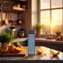 15oz Indigo Blue Square Bpa Free Plastic Water Bottle, Woodgrain Plastic Lid, Slim Water Bottle, Designer Sports Bottle, Drink Bottle/Carton for School Bags Lunch Boxes Gym (1 Count)