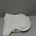 Bath Pillow Bathtub Pillow, Luxury Bath Pillows for Tub Neck and Back Support, Bath Tub Pillow Headrest with Soft 4D Mesh Fabric and Non-Slip Suction Cups, Relaxing Bath Accessories Spa Gifts (White)