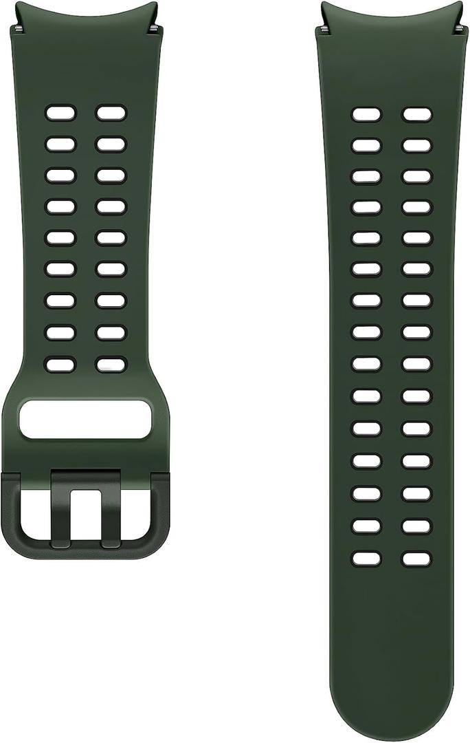 Samsung Galaxy Watch 6, 5, 4 Series Extreme Sport Band, Smartwatch Replacement Strap with T-Buckle Closure, Air Holes for Active Men and Women, Medium/Large, ET-SXR94LGEGUJ, Green/Black