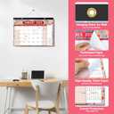 2 x Timart Desk Calendar 2026-2027, 18-Month Calendar from Jan 2026 to June 2027, Large 17" x 12" Desktop Wall Monthly Calendar For Home School, Office(Floral)