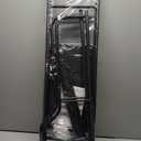 3-Tier Over The Toilet Storage, Freestanding Metal Bathroom Shelves, Above Toilet Storage Rack with Hooks and Paper Holder, Space-Saving, for Bathroom Restroom Laundry, Black