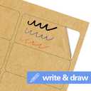 2 x 4" x 2" Kraft Labels Stickers, Quick-Drying Kraft Paper Letter Paper Size - 30 Sheets, Pack of 300