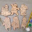 QINGQIU Christmas Wooden Magnet Toys, Pack Of 2