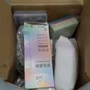 Kosiz 27 Pcs Black White Desk Accessories Gift for Aesthetic Desk Organizer Neutral Office Supplies Pen Holder Stapler Binder Sticky Notes Paper Clips Scissor Staples for Women (Fashion)