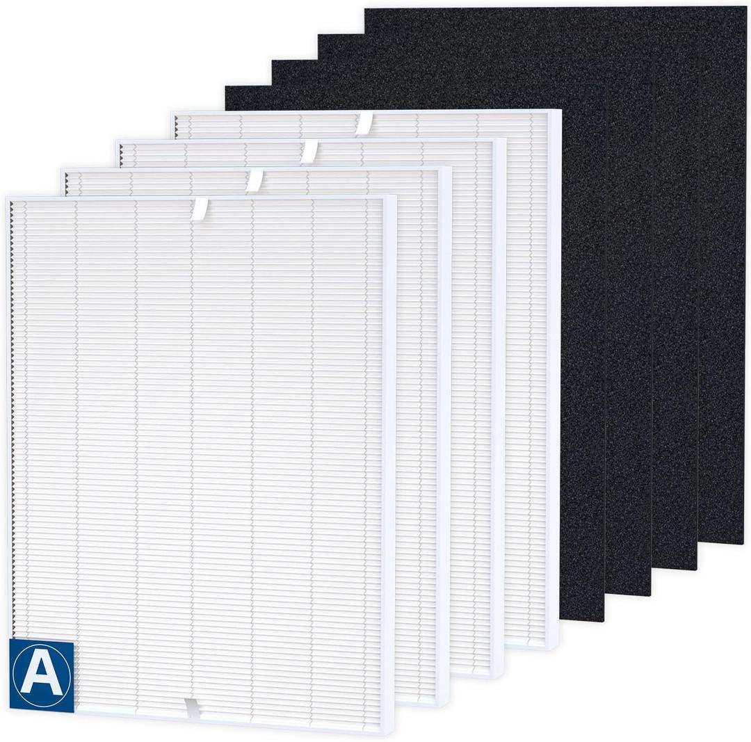 8 Pack115115 H13 HEPA Replacement Filter A Size 21 - c535 Compatible with Winix Plasma Wave Air Purifier 5300-2, C535, 6300, 5300, 6300-2, P300, AM90, 9000, 5000, 5000B