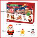 2025 Christmas Advent Calendar, 24 Days Countdown Calendar Jumbo Slow Rising & Mochi Squishy Toys Soft Cute Stress Relief Toys for Kids Girls Boys Teens Rewards Christmas Party Favor Gifts