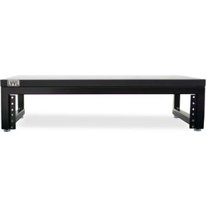 Desktop Rack Stand 2U, Rack for Audio Equipment and Stand for Speaker or Display