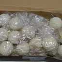 Menkxi 30 Pcs Christmas Velvet Ball Ornaments Small Flocked Christmas Ornaments for Tree Plastic Xmas Decorative Hanging Balls Handmade Flocked Velvet Xmas Tree Home Decor (1.97 Inch, White)