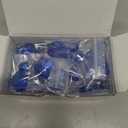 20pcs Maple Leaf Crystal Chandelier Prisms Pendant Replacement Connected Crystal Glass Octagon Beads Hanging Chandelier Decoration 38mm (Mid Blue)