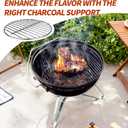 10.5" Charcoal Grate for Weber Charcoal Grills, Round Charcoal Grate for 14'' Weber Smokey Joe Silver&Gold Tuck-n-Carry, Heavy-Duty Steel 7439 Grill Grate for Weber Grill Parts