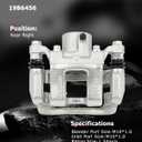 cciyu 19B6456 Rear Right Brake Caliper With Bracket For Hyundai For Sonata 2011-2015,For Kia For Optima 2011-2015