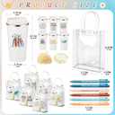 Newtay 24 Pcs/ 6 Sets Social Worker Graduation Gifts Insulated Coffee Mugs with Lids 17oz Makeup Bags PVC Tote with Pens for Social Work Graduation Gift for Bsw Msw Dsw