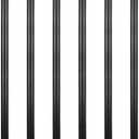 GeilSpace 6 Pack 3/4" × 54" Pre-Cut Black Metal Pipe, Industrial Steel Fits Standard Three Quarters Inch Threaded Pipes and Fittings - Vintage DIY Industrial Shelving (3/4" × 54", Black)