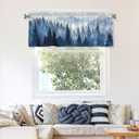 Tree Valance Curtain Window Valance Treatment Decor Small Window Curtains for Bedroom Kitchen Bathroom Living Room 1 Panel 54x18in