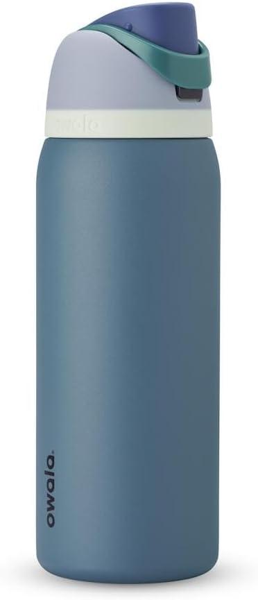 Owala FreeSip Insulated Stainless Steel Water Bottle with Straw for Sports, Travel, and School BPA-Free Sports Water Bottle, 32 oz, Denim Owala FreeSip Insulated Stainless Steel Water Bottle with Straw for Sports, Travel, and School BPA-Free Sports Water Bottle, 32 oz, Denim