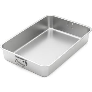 23.5''x15.5''x4''roasting Pan Stainless Steel Turkey Roasting Pan Extra Large Thickened Baking Tray with Handle for Christmas Thanksgiving Oven Turkey Roasts Multilayer Lasagna Baked Goods