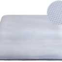 Zelladorra Futon Mattress Cover, Zippered Japanese Floor Mattress Cover | Soft Cover with Anti-Slip Bottom, Easy to Remove and Wash, Grey