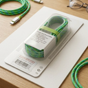 CellCandy Fast Charging And Sync Cable 6.5ft Green