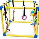 Puppy Play Gym with Five Hanging Toys and Lightweight PVC Frame
