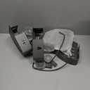 ANGGREK Suction Cup Corner Shower Caddy, Rustproof Aluminum Alloy Shower Organizer with 4 Detachable Hooks and Towel Rack for Shampoo Body Wash, Black, Grey,(4 Pack)