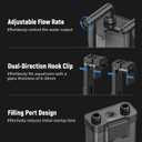 AQUASMITH Hang on Back Aquarium Filter,Ultra-Quiet Small Canister Filter,Multi-Layered Filtration,Bottom Anti-Dry Burn Motor,Extra-Large Filter (118GPHfor 20-40 Gallon)