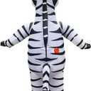 RHYTHMARTS Zebra Costume Inflatable Zebra Costume Inflatable Halloween Christmas Costumes for Adult
