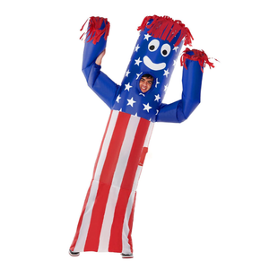 Morph Wacky Waving Inflatable Tube Guy, 4th of July Costume, Inflatable Costume Adult