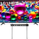 LG 50" (2025 Model) UHD AI UA75 Smart TV HDR10 Bluetooth a7 AI Processor 4K Gen8 Filmmaker Mode webOS 25 + Wall Mount Compatible with Alexa 