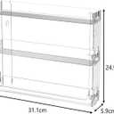 3 Layer Acrylic Wall Mount Display Case for Hot Wheels, 3-Tier Organizer Shelf Holds 27 Toy Cars, 1:64 Diecast Car Storage Organizer