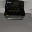 Liacere 150PCS Blue Plastic Plates - Gold Plastic Silverware with Blue Handle - Navy Disposable Plates Include 30 Guests Plates,Forks,Spoons,Knives for Hanukkah & New Year & Washington's Birthday