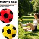 2 x 2 Pack Soccer Footbag - 2026 Novelty Hand-Made Knitted Foot Bag Fun Crochet Footbag, Vibrant Sports Design for Indoor & Outdoor Play, Party Favors, and Coordination Training Red+Yellow