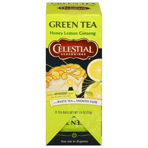 Celestial Seasonings Honey Lemon Ginseng Green Tea 25 Tea Bags (25 Count (Pack of 1))