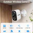 LongPlus 5MP 3K Security Cameras Wireless Outdoor, Battery Smart Camera for Home Security, Support 2.4G/5GHz, 24/7 Recording, Color Night Vision, AI Motion Detection, SD Card/Cloud, Two-Way (White)