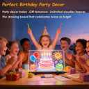 16-Inch LED Drawing Board for Kids | Light Up Doodle Board Glow Drawing Tablet | Reusable Kid Drawing Pad Toy | Arts Supplies Crafts for Kids Ages 4-8 | Creative Art Birthday Gifts for Girls Boys
