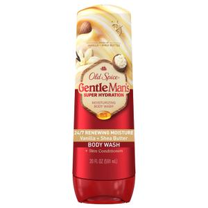 Old Spice Body Wash GentleMans Super Hydration for Men, 24/7 Renewing Moisture, Gentle on Skin with Skin Conditioners, Vanilla + Shea Butter Scent, 20 oz (20 Fl Oz (Pack of 1))
