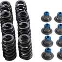 For 16 Pcs 560'' Lift Beehive Valve Springs and Hat Seals 12713265 12499224 12482063 Compatible with Chevrolet GM 4.8 5.3 5.7 6.0 6.2 LS1 LS2 LS3 LS6
